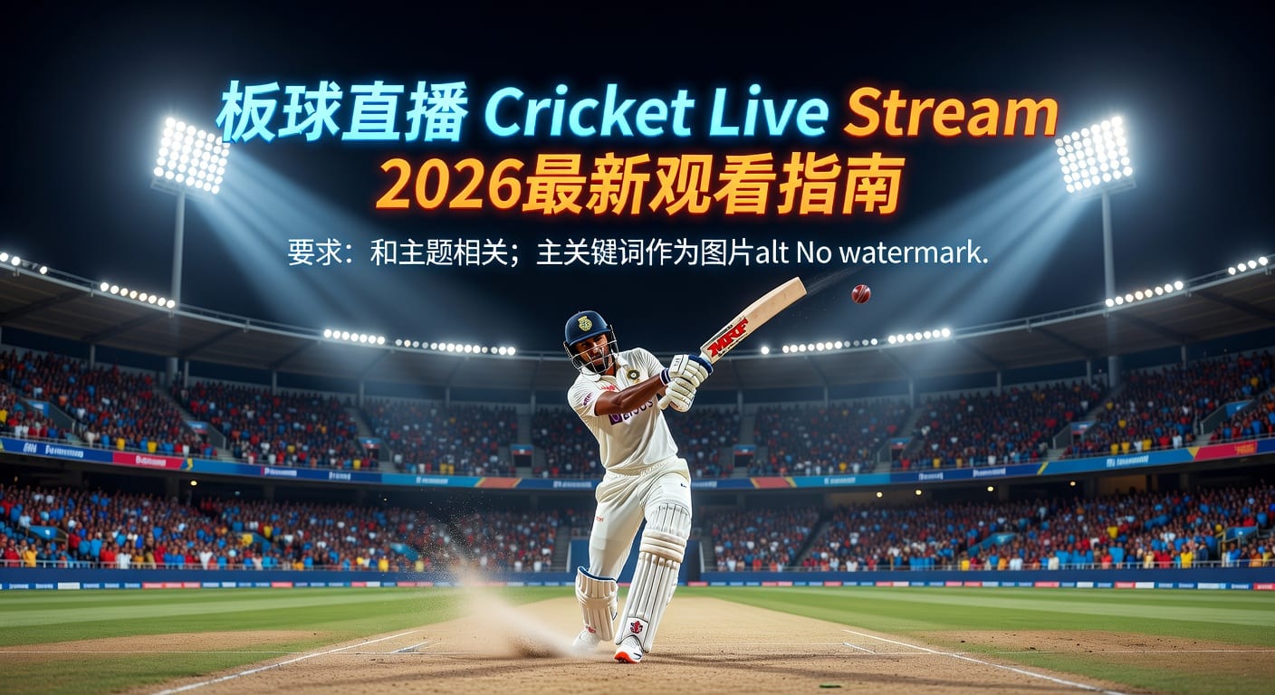 板球直播 Cricket Live Stream：2026观看路径与清晰度指南
